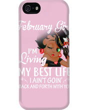Load image into Gallery viewer, Betty Boop February Girl Living My Best Life Birthday Meaningful Gift Phone case
