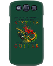 Load image into Gallery viewer, Never Underestimate A 60 Year Old Man Can Play A Guitar Phone case
