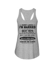 Load image into Gallery viewer, I'm Married To  March    Freaking Sexy Wife Trending For Birthday Gift Ladies Flowy Tank
