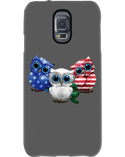 Load image into Gallery viewer, Lovely Phone Case Three Owl With US Flag Gift For Owl Lovers Phone case
