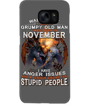 Load image into Gallery viewer, Walk Away I Am A Grumpy Old Man Who Was Born In November Birthday Gift Phone case
