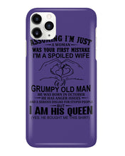 Load image into Gallery viewer, A Spoiled Wife Of An October Grumpy Old Man Birthday Meaningful Gift Phone case
