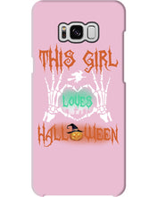 Load image into Gallery viewer, This Girl Loves Halloween Gift For Girls Phone case
