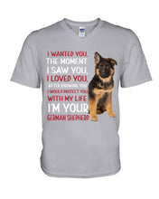 Load image into Gallery viewer, German Shepherd I Wanted You I Loved You Gift For Dog Lovers Guys V-Neck
