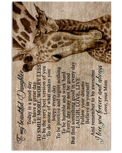 Load image into Gallery viewer, Mom Gift For Daughter With Wonderful Words Love You Always Vertical Poster
