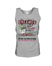 Load image into Gallery viewer, Protea Being A Daughter In Law Of A Freaking Awesome Mother In Law Gift For Women Unisex Tank Top
