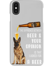 Load image into Gallery viewer, German Shepherd Beer And Your Opinion Gift For Dog Lovers Phone case
