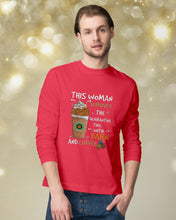 Load image into Gallery viewer, The Quarantine Time With Yarn And Coffee Gift For Women Unisex Long Sleeve
