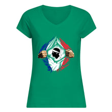 Load image into Gallery viewer, Corse Super Hero Flag Patriot Gift For Men Ladies V-Neck
