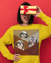 Load image into Gallery viewer, Three Cute Shih Tzu In Bag Gift For Dog Lovers Unisex Long Sleeve
