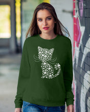 Load image into Gallery viewer, Cat With Clover Lucky Great Gift For Cat Lovers Sweatshirt
