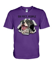 Load image into Gallery viewer, Pitbull Six Feet People Gift For Pitbull Lovers Guys V-Neck
