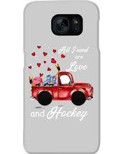 Load image into Gallery viewer, All I Need Are Love And Hockey Gift For Hockey Players Phone case
