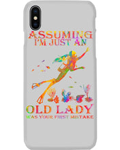 Load image into Gallery viewer, Assuming I'm Just An Old Lady Was Your First Mistake Phone case
