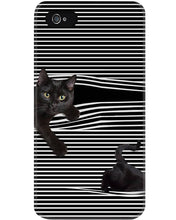 Load image into Gallery viewer, Cats In Your Horizontal Stripes Pocket Trending Gift For Cats Lovers Phone case
