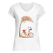 Load image into Gallery viewer, Snoopy Cartoon Movie Autumn Is Coming Gift For Fans Ladies V-Neck
