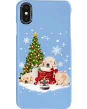 Load image into Gallery viewer, Funny Golden Retrievers Sleep In Red Boots Gift For Dog Lovers Phone case
