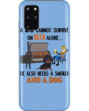 Load image into Gallery viewer, A Man Loves Beer And Dachshund Gift For Dog Lovers Phone case
