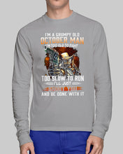 Load image into Gallery viewer, October Grumpy Old Man Will Shoot You For Birthday Gift Unisex Long Sleeve
