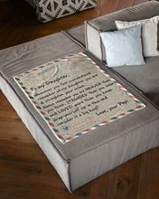 Load image into Gallery viewer, Papi Gift For Daughter You Are Stronger Than You Seem Fleece Blanket
