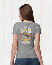 Load image into Gallery viewer, God Sent Me My Son And My Daughter Custom Design Gift For Family Ladies Tee
