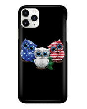 Load image into Gallery viewer, Lovely Phone Case Three Owl With US Flag Gift For Owl Lovers Phone case
