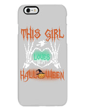 Load image into Gallery viewer, This Girl Loves Halloween Gift For Girls Phone case
