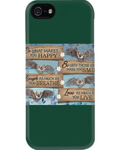 Load image into Gallery viewer, Do What Makes You Happy With Bats Gift For Girls Phone case
