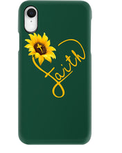 Load image into Gallery viewer, Black Phone Case Sunflower Faith Gift For Christians Phone case
