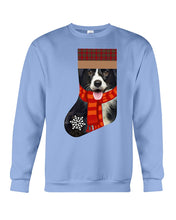 Load image into Gallery viewer, Santa Border Collie In Stock Gift For Dog Lovers Sweatshirt
