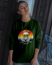 Load image into Gallery viewer, I Do What I Want Skull Sunflower Special Custom Design Unisex Long Sleeve
