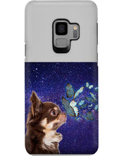Load image into Gallery viewer, Chihuahua Blue Butterflies Sky Gift For Dog Lovers Phone case
