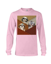 Load image into Gallery viewer, Three Cute Shih Tzu In Bag Gift For Dog Lovers Unisex Long Sleeve
