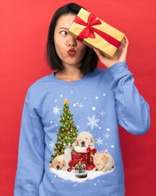 Load image into Gallery viewer, Funny Golden Retrievers Sleep In Red Boots Gift For Dog Lovers Sweatshirt
