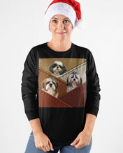 Load image into Gallery viewer, Three Cute Shih Tzu In Bag Gift For Dog Lovers Unisex Long Sleeve

