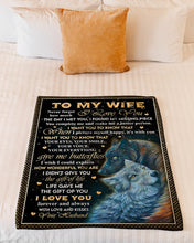 Load image into Gallery viewer, Your Everything Give Me Butterflies Wild Wolf Husband Gift For Wife Fleece Blanket

