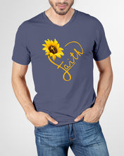 Load image into Gallery viewer, Black Phone Case Sunflower Faith Gift For Christians Guys V-Neck
