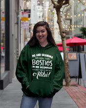 Load image into Gallery viewer, Me And Grandma Are More Than Besties I'm Her Accomplice Custom Hoodie
