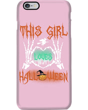 Load image into Gallery viewer, This Girl Loves Halloween Gift For Girls Phone case
