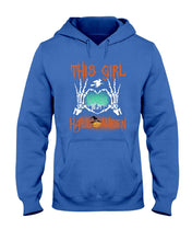 Load image into Gallery viewer, This Girl Loves Halloween Gift For Girls Hoodie
