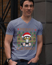 Load image into Gallery viewer, Merry Catmas Cute Funny Gifts Guys V-Neck
