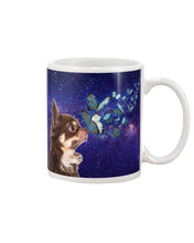 Load image into Gallery viewer, Chihuahua Blue Butterflies Sky Gift For Dog Lovers Mug
