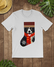 Load image into Gallery viewer, Santa Border Collie In Stock Gift For Dog Lovers Guys Tee
