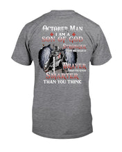 Load image into Gallery viewer, October Man Son Of God Birthday Meaningful Gift For Men Guys Tee
