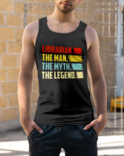 Load image into Gallery viewer, Vintage Funny Librarian The Man The Myth The Legend Gift For Friends Unisex Tank Top
