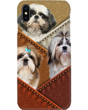 Load image into Gallery viewer, Three Cute Shih Tzu In Bag Gift For Dog Lovers Phone case
