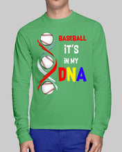 Load image into Gallery viewer, Baseball Be My DNA Gift For Sport Lovers Unisex Long Sleeve
