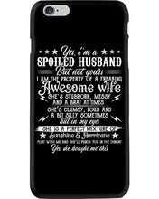 Load image into Gallery viewer, Shes Stubborn Messy And A Brat At Times Black Gift For Husband Phone case
