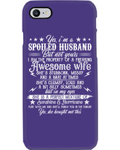 Load image into Gallery viewer, Shes Stubborn Messy And A Brat At Times Black Gift For Husband Phone case
