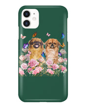 Load image into Gallery viewer, Pekingese With Peonies Gift For Dog Lovers Phone case
